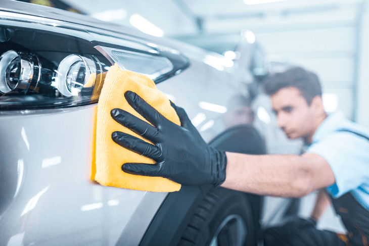 Don’t forget to wipe your car with a microfiber cloth after washing it. This helps polish the car and get rid of the water droplets that might have cling to the surface